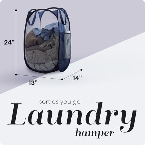 Handy Laundry Collapsible Mesh Laundry Hamper 2-Pack - Image 2
