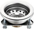 3.5" Stainless Steel Sink Strainer, Stopper & 3-Bolt Flange Set by Unknown
