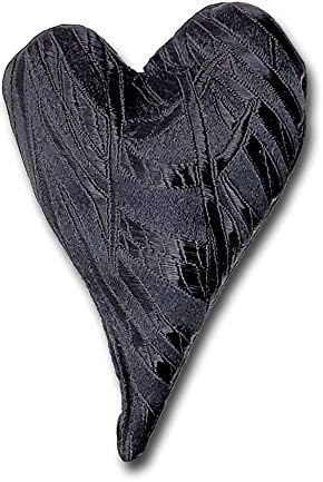 6" Handmade Satin Essence Heart Sachet Pillow – Flaxseed Fill, Lavender Scented by CandiAndi