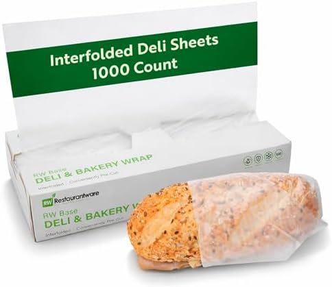 Restaurantware Plastic Food Wraps 1000 Pack of 10.75" x 12" Pre-Cut Clear by Restaurantware