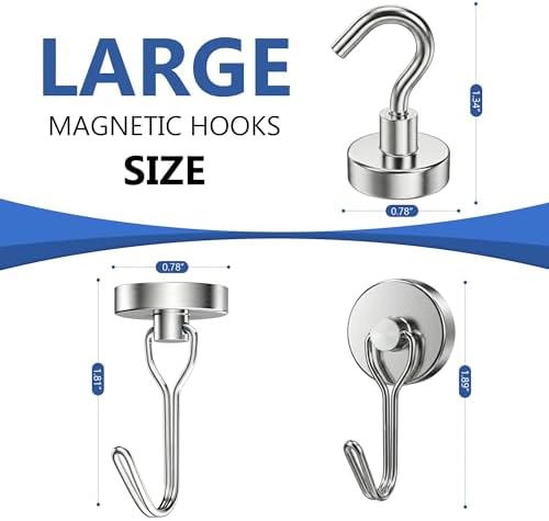 Magnetic Hooks, 2026 Cruise Cabin Ship Essentials Heavy Duty Strong Magnets - Image 2