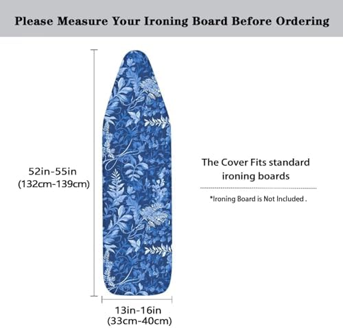 Forest Leaves Homes Replacement Ironing Board Cover, Modern Botanical Art Stain - Image 5