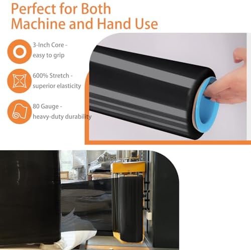 ​ADAYM 18" x 1500' Stretch/Shrink Wrap Roll - Image 4