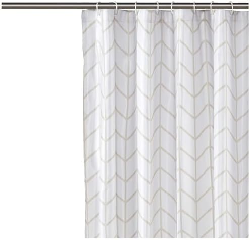 Amazon Basics Bathroom Shower Curtain, Water Resistant Fabric - Image 4