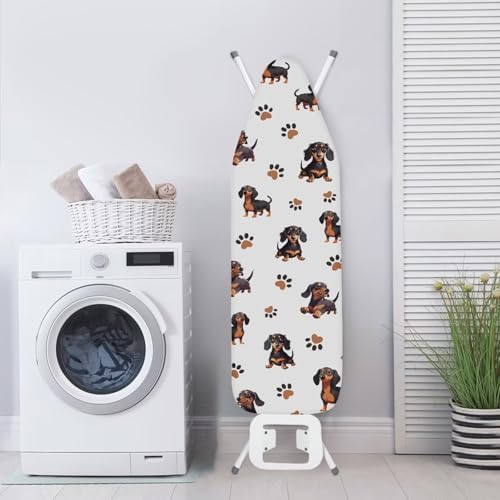 Heatproof Ironing Board Cover Dachshund Dog Paw Print Pattern Ironing Board - Image 3