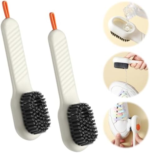 2 Pcs 2 in 1 Multifunction Cleaning Brush Shoe Laundry Brush, Scrub Brushes by WYLIGHTINGLEVEL