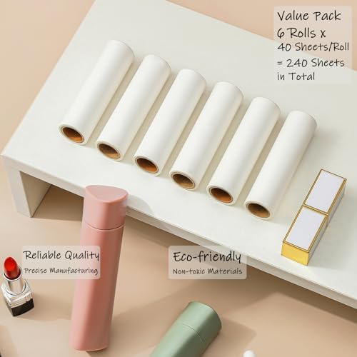 3.7 inch Lint Roller Refills for Portable Travel Lint Rollers, 6 Rolls by 40 - Image 6