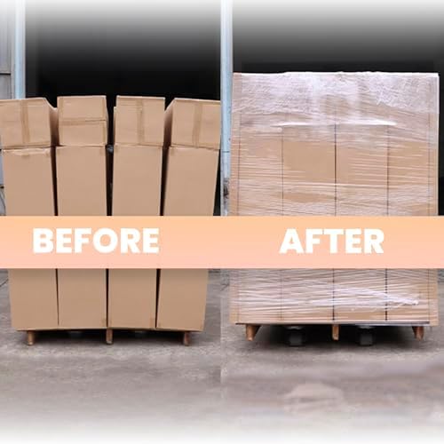 TAPEBEAR 4Rolls Stretch Wrap Heavy Duty 15" x 1000 Ft, 80 Gauge Shrink Wrap - Image 2