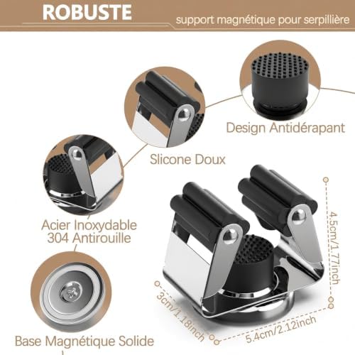 3-H 4 Pack Magnetic Broom Holder - Image 2