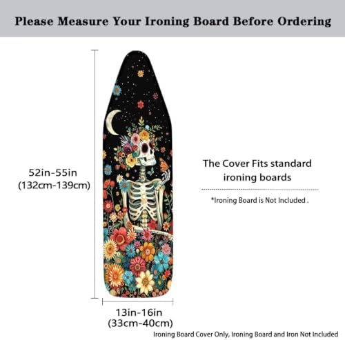 Skeleton Ironing Board Cover, Heat Reflective Stain Resistant Standard Full - Image 5