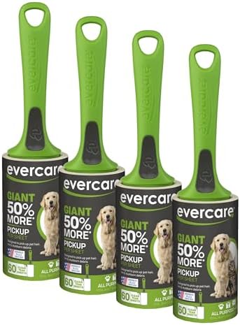 Evercare Lint Roller Pet Hair Remover Giant 60 Layers Per Roll by Evercare