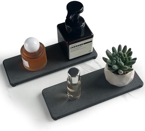 NiuYichee 2Pcs Stone Soap Trays Water Absorbing Diatomite Coaster - Image 4