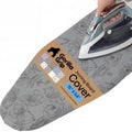 GORILLA GRIP Padded Ironing Board Cover, 15x54 Gray Floral by Unknown