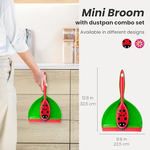 Vigar Flower Power Dust Pan and Brush Set - Image 2