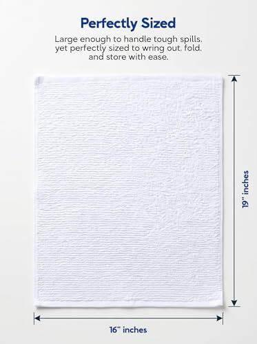 Utopia Towels Ribbed Kitchen Bar Mops, 12 Pack, 16x19 in - Image 2