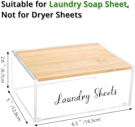 Acrylic Laundry Detergent Sheets Holder - Image 2