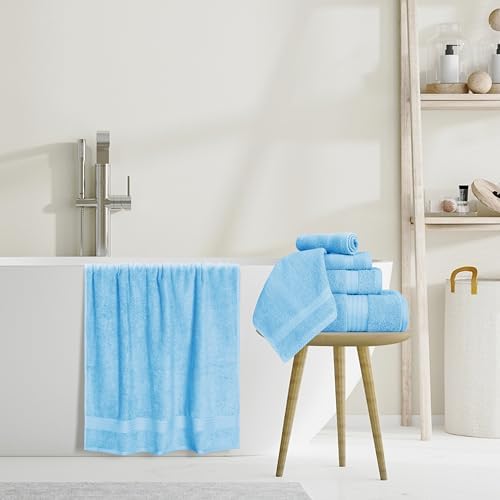 GLAMBURG Ultra Soft 8-Piece Towel Set - Image 5