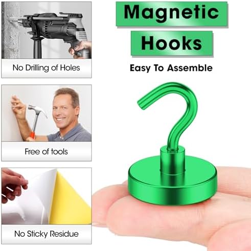 VNDUEEY Cruise Must Haves, 80 Lbs Strong Magnetic Hooks - Image 3