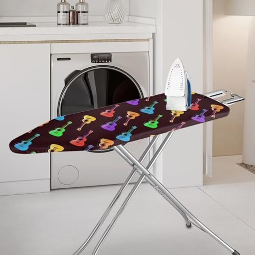Guitar Ironing Board Cover, Colorful Guitars Standard Size 15"x54" Elastic Edge - Image 2