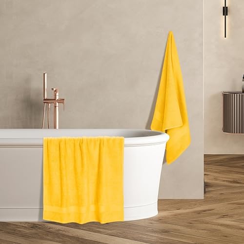 GLAMBURG Premium Cotton 4 Pack Bath Towel Set - Image 5