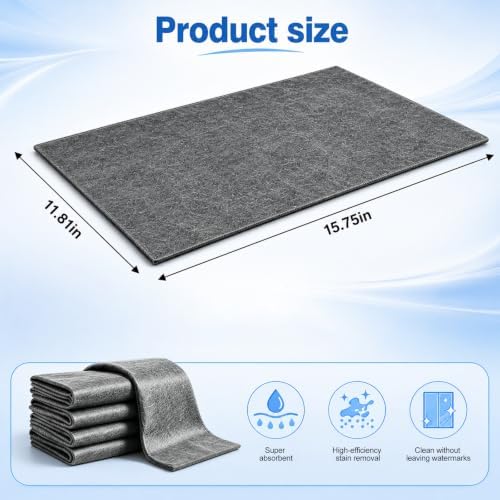 enterlent 5 Pack Magic Cleaning Cloth, Thickened Microfiber Cleaning Cloths - Image 2