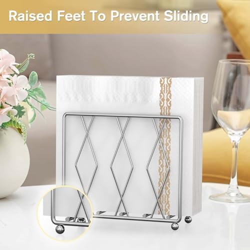 Napkin Holder for Table, Modern Metal Stand for Kitchen Counter - Image 4