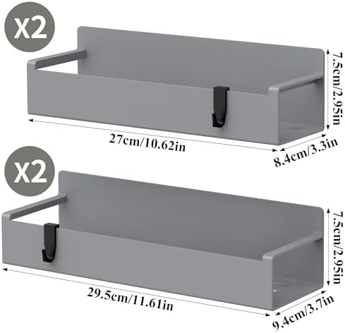 HuggieGems 4 Pack Magnetic Spice Rack Organizer - Image 7
