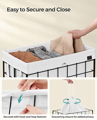 SONGMICS Laundry Hamper, Collapsible, 29 Gal. - Image 6