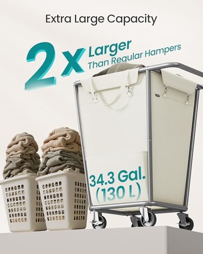 SONGMICS 1-Section Laundry Basket - Image 3