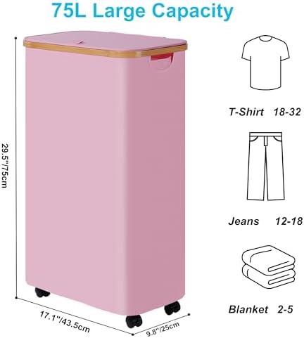 efluky Slim Laundry Basket - Image 6
