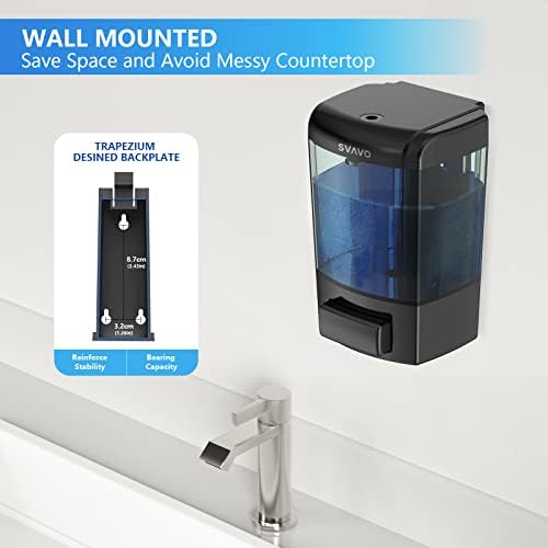 SVAVO Wall Mounted Soap Dispenser Kitchen Bathroom Manual Soap Dispenser - Image 2