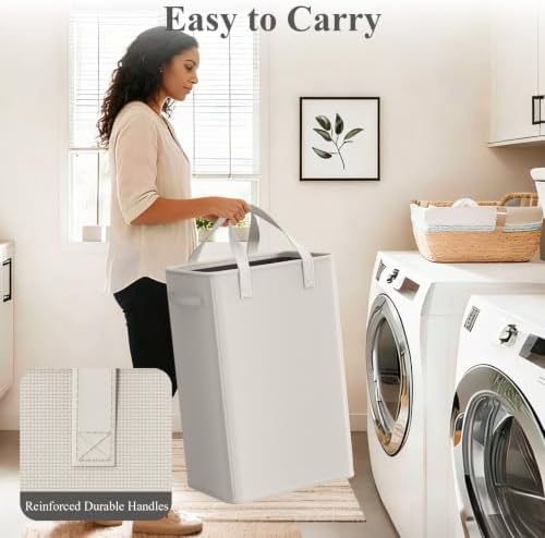Optish 75L Slim Laundry Hamper, Baby Hamper - Image 5