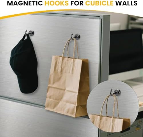DIYMAG Magnetic Hooks, Strong Magents 10 Pack 30lbs - Image 3