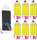 Cinnvoice 6 Pcs Pencil Classroom Decoration Pencil Magnetic Hooks Colorful Wall by QinYee