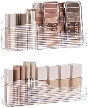 Bathroom Medicine Cabinet Organizer Set, Narrow Compact Makeup Shelves Holder by MORNITE