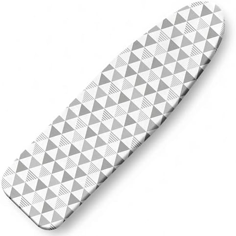 Ironing Board Cover and Pad, Thick Scorch Resistant Padding Gray Triangles by Unknown