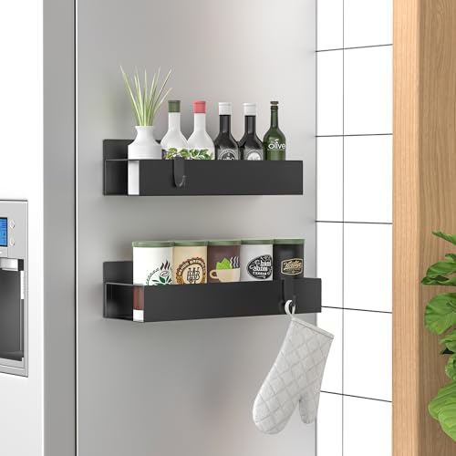 HuggieGems 2 Pack Magnetic Spice Storage Rack Organizer by HuggieGems