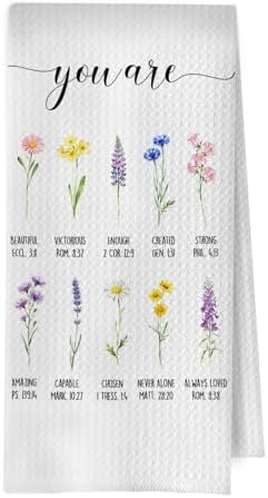 Floral Christian Kitchen Towels by Unknown