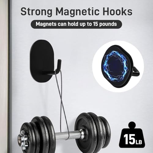 Magnetic Hooks 4 Pack, 2 LBS Heavy Duty Magnetic Hooks - Image 3