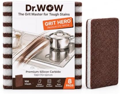 Carborundum Heavy Duty Scouring Sponges, 0.4" 8 Count by DrWOW