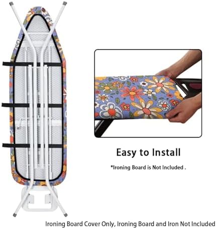 Colorful Hippie Flower Tabletop Ironing Board Cover Stylish - Image 4