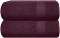 GLAMBURG Premium Cotton Oversized 2 Pack Bath Sheet 35x70-100% Pure Cotton by GLAMBURG