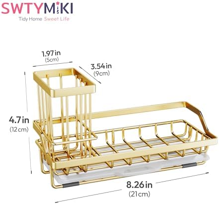 SWTYMIKI Sink Caddy Kitchen Sink Organizer - Image 7