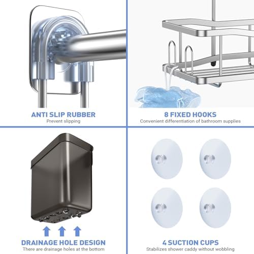 Hanging Shower Caddy Over Shower Head - Image 5