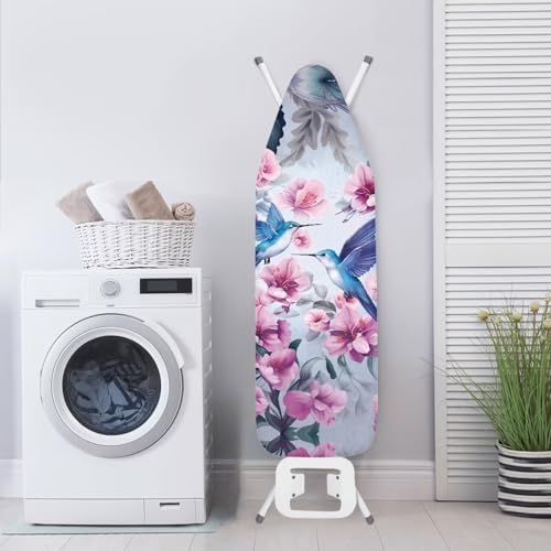 Hummingbird Flower Ironing Board Cover and Pad Standard Size Padded Iron Board - Image 4