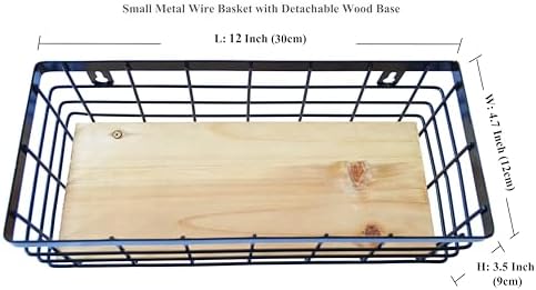 ShabbyDecor Farmhouse Metal Wire Basket - Image 2