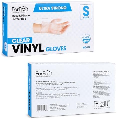 ForPro Disposable Vinyl Gloves, Industrial Grade, Powder & Latex Free, - Image 2