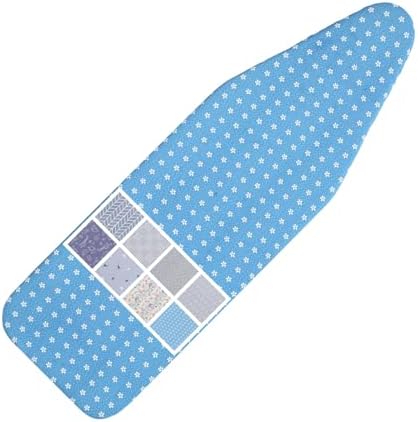 Ironing Board Cover and Pad Standard Size 15 x 54, 3 Pairs of Hook and Loop by LCLW