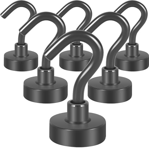 Neosmuk Magnetic Hooks for Cruise Cabins, 30lb Heavy Duty, 6 Pack by Neosmuk