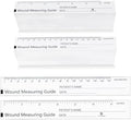 100 Pcs Wound Measuring Tape 6 Inch Wound Ruler Double Sided Disposable Paper by Unknown